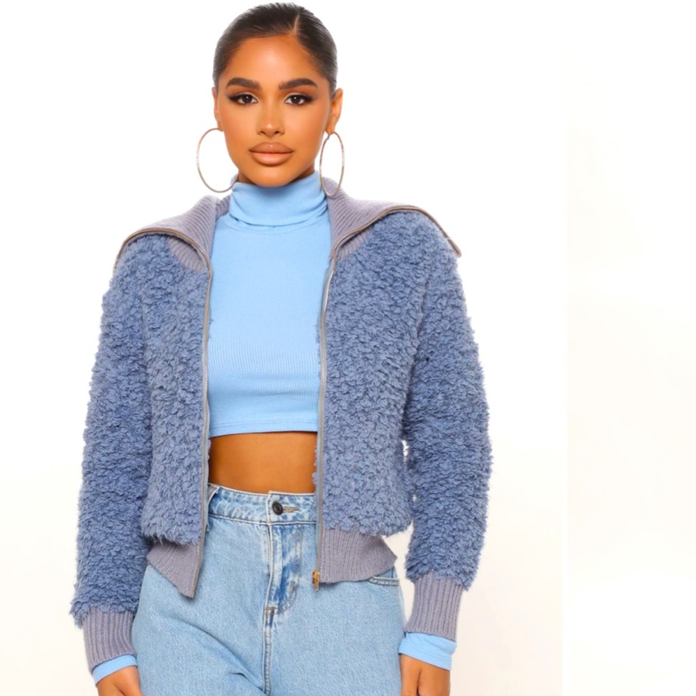 Light soft Sherpa jacket